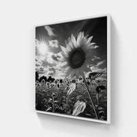 Silent Drama Unveiled-Canvas-artwall-40x40 cm-White-Artwall