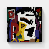Basquiat spattered beauty-Canvas-artwall-Artwall