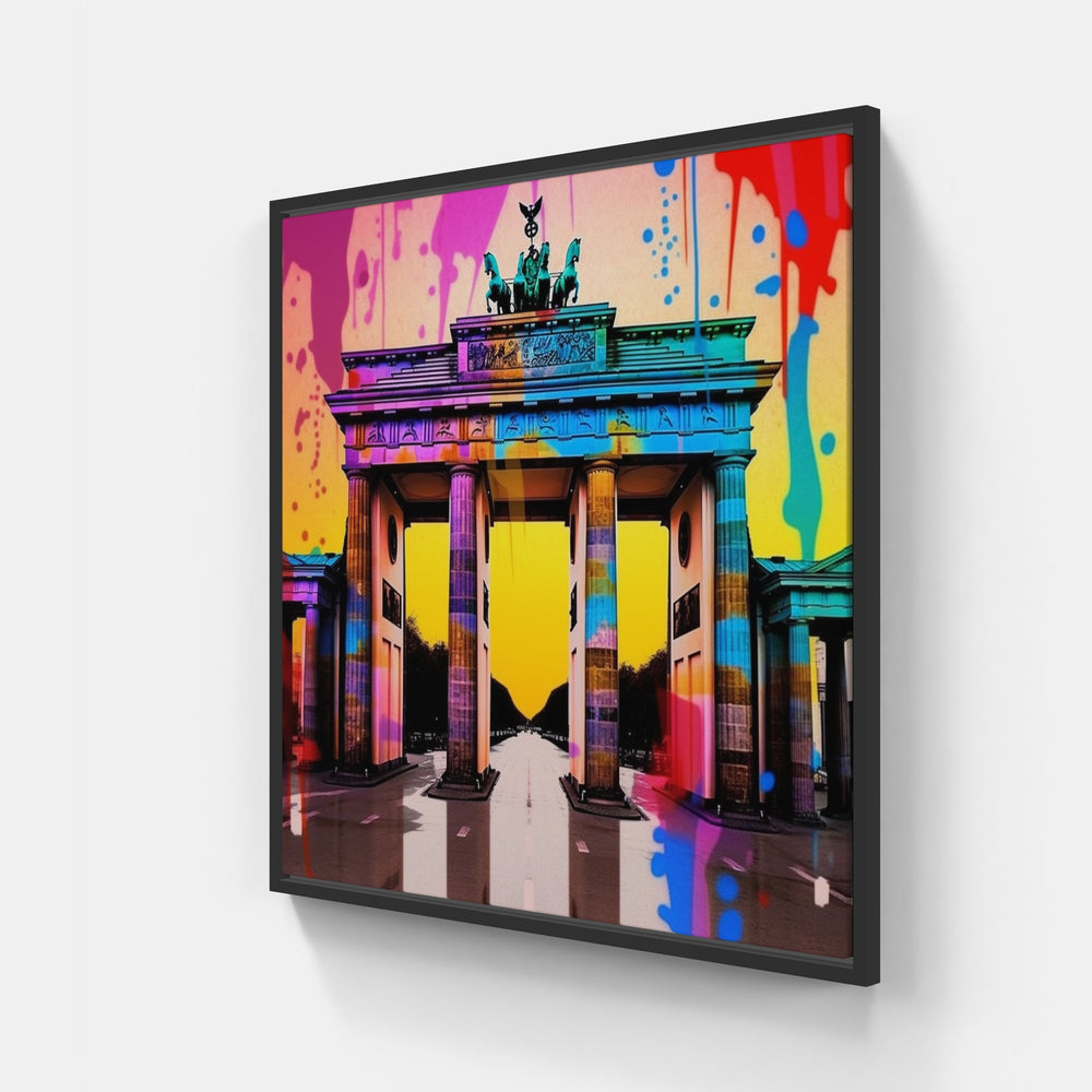 Berlin Urban Chic Vibes-Canvas-artwall-20x20 cm-Black-Artwall