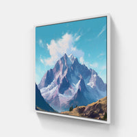Serene Mountain Retreat-Canvas-artwall-20x20 cm-White-Artwall