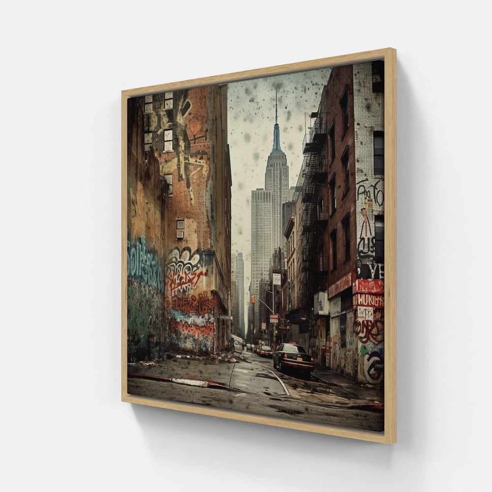 City Lights Reflection-Canvas-artwall-Artwall