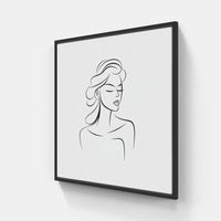 Mystic Line-Canvas-artwall-20x20 cm-Black-Artwall