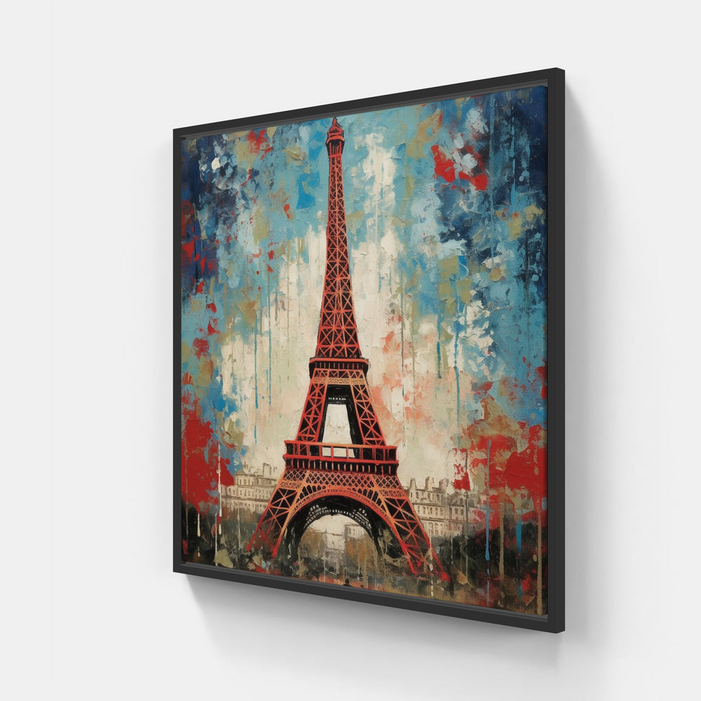 Captivating Paris-Canvas-artwall-20x20 cm-Black-Artwall