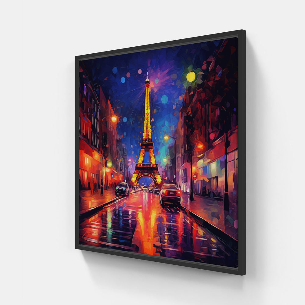 Enchanting Paris-Canvas-artwall-20x20 cm-Black-Artwall