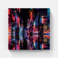 Downtown Luminescent Vibes-Canvas-artwall-Artwall