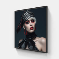 Fashion Delight Unveiled-Canvas-artwall-20x20 cm-Black-Artwall
