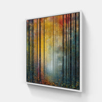 Sunlit Forest Path-Canvas-artwall-20x20 cm-White-Artwall