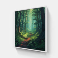 Majestic Evergreen Canopy-Canvas-artwall-20x20 cm-White-Artwall
