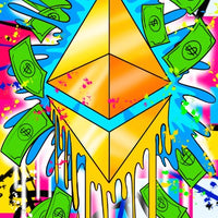 Ethereum pop art canvas