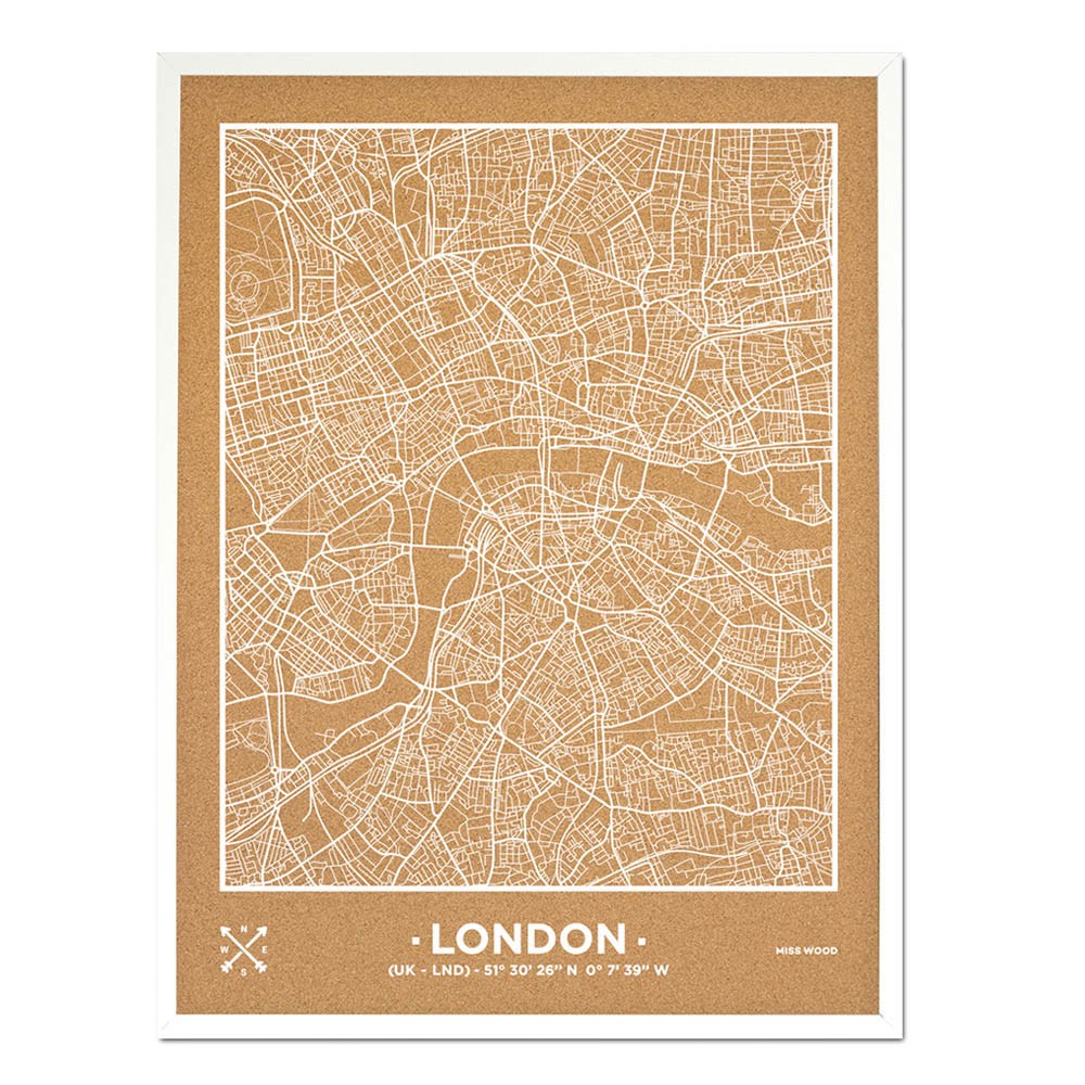 Carte liège de Londres