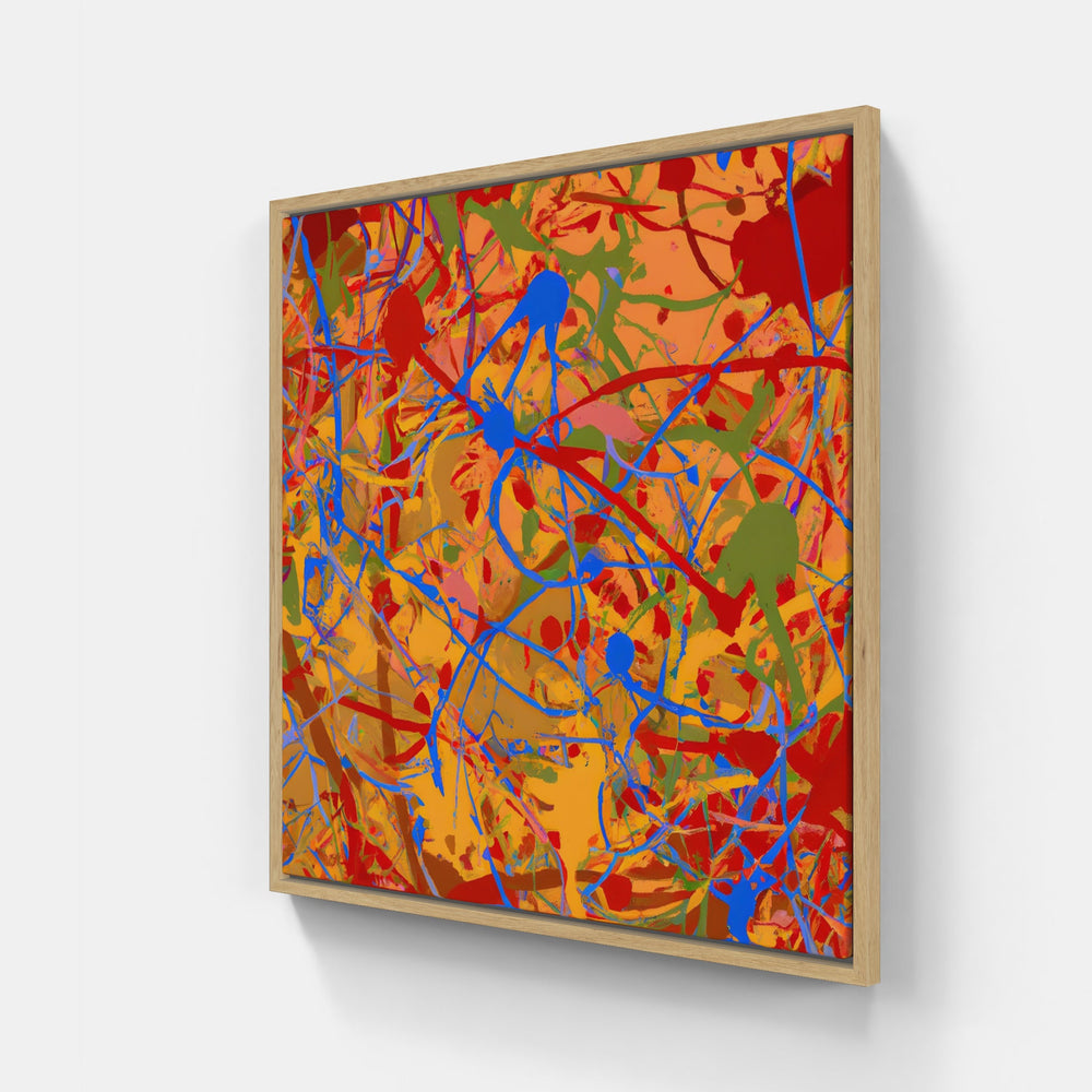 Pollock paint-Canvas-artwall-20x20 cm-Wood-Artwall