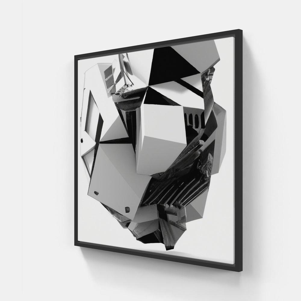 Timeless dimension bound-Canvas-artwall-20x20 cm-Black-Artwall