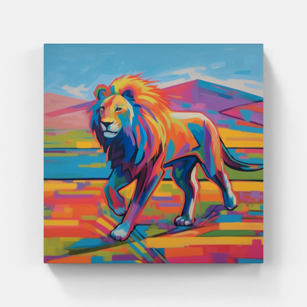 Lion Roar Thunder-Canvas-artwall-Artwall