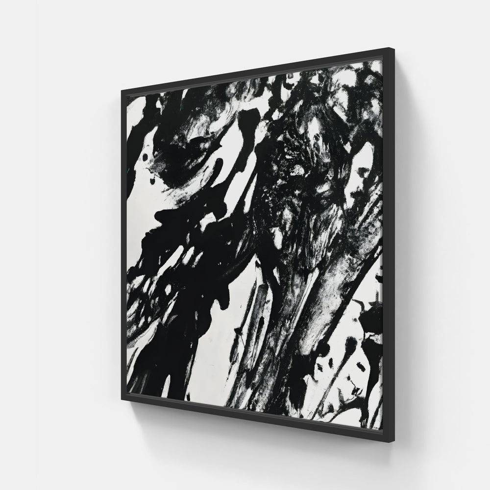 Await abstract dreams-Canvas-artwall-20x20 cm-Black-Artwall