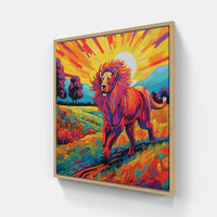 Lion Roar Roam Pride-Canvas-artwall-20x20 cm-Wood-Artwall