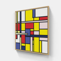 Mondrian canvas vivid-Canvas-artwall-20x20 cm-Wood-Artwall