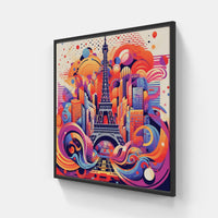 Charming Paris-Canvas-artwall-20x20 cm-Black-Artwall