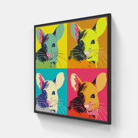 Andy's Colorful Revolution-Canvas-artwall-20x20 cm-Black-Artwall