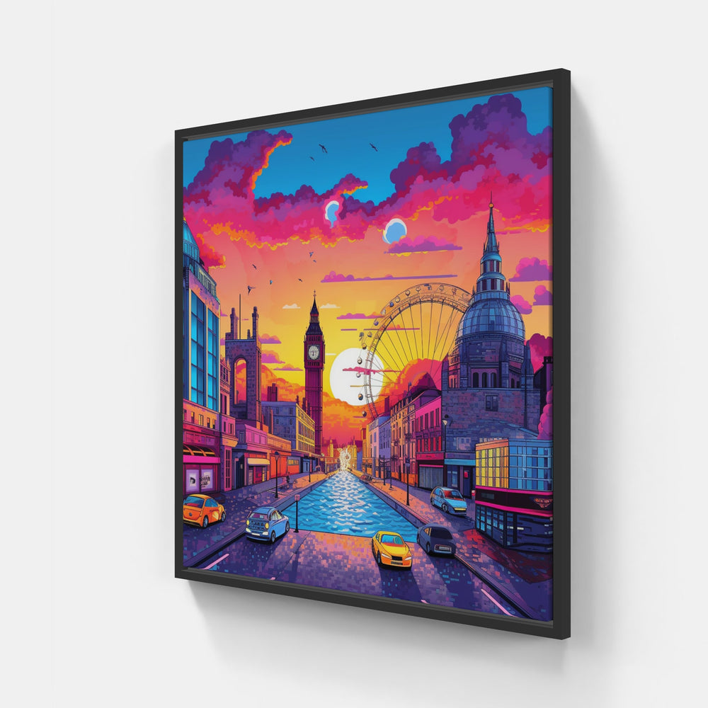 London Dreams-Canvas-artwall-20x20 cm-Black-Artwall