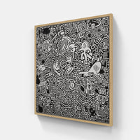 Doodle in dreams-Canvas-artwall-20x20 cm-Wood-Artwall