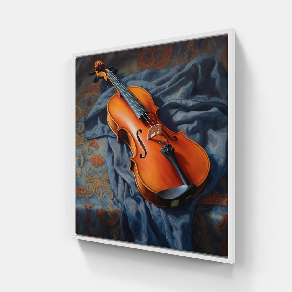 Radiant Violin Brilliance-Canvas-artwall-20x20 cm-White-Artwall