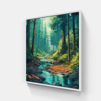 Serenading Forest Birds-Canvas-artwall-20x20 cm-White-Artwall