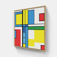 Mondrian everchanging-Canvas-artwall-20x20 cm-Wood-Artwall