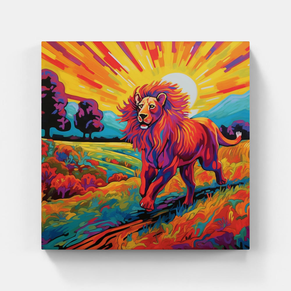 Lion Roar Roam Pride-Canvas-artwall-Artwall