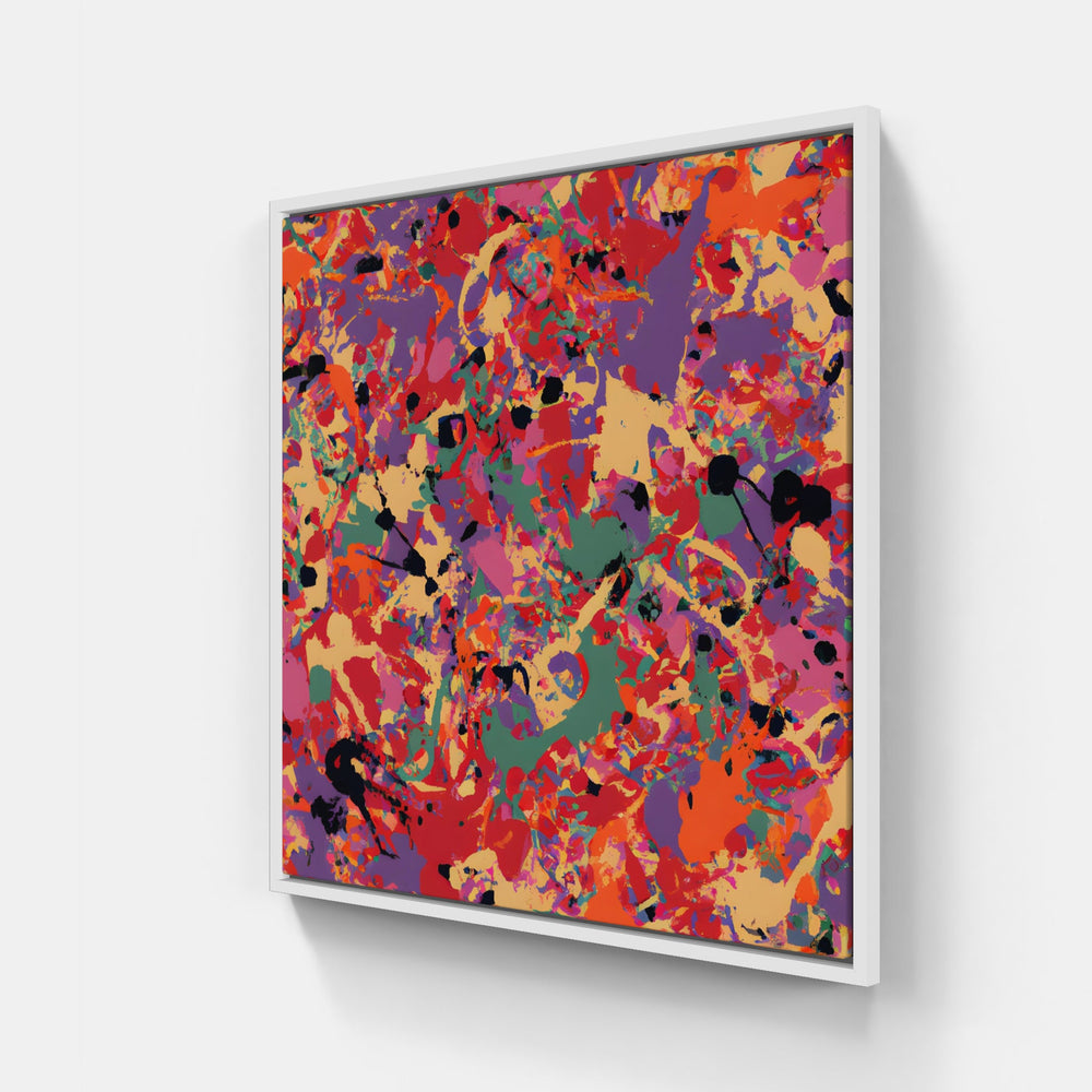 Pollock drip paint-Canvas-artwall-20x20 cm-White-Artwall
