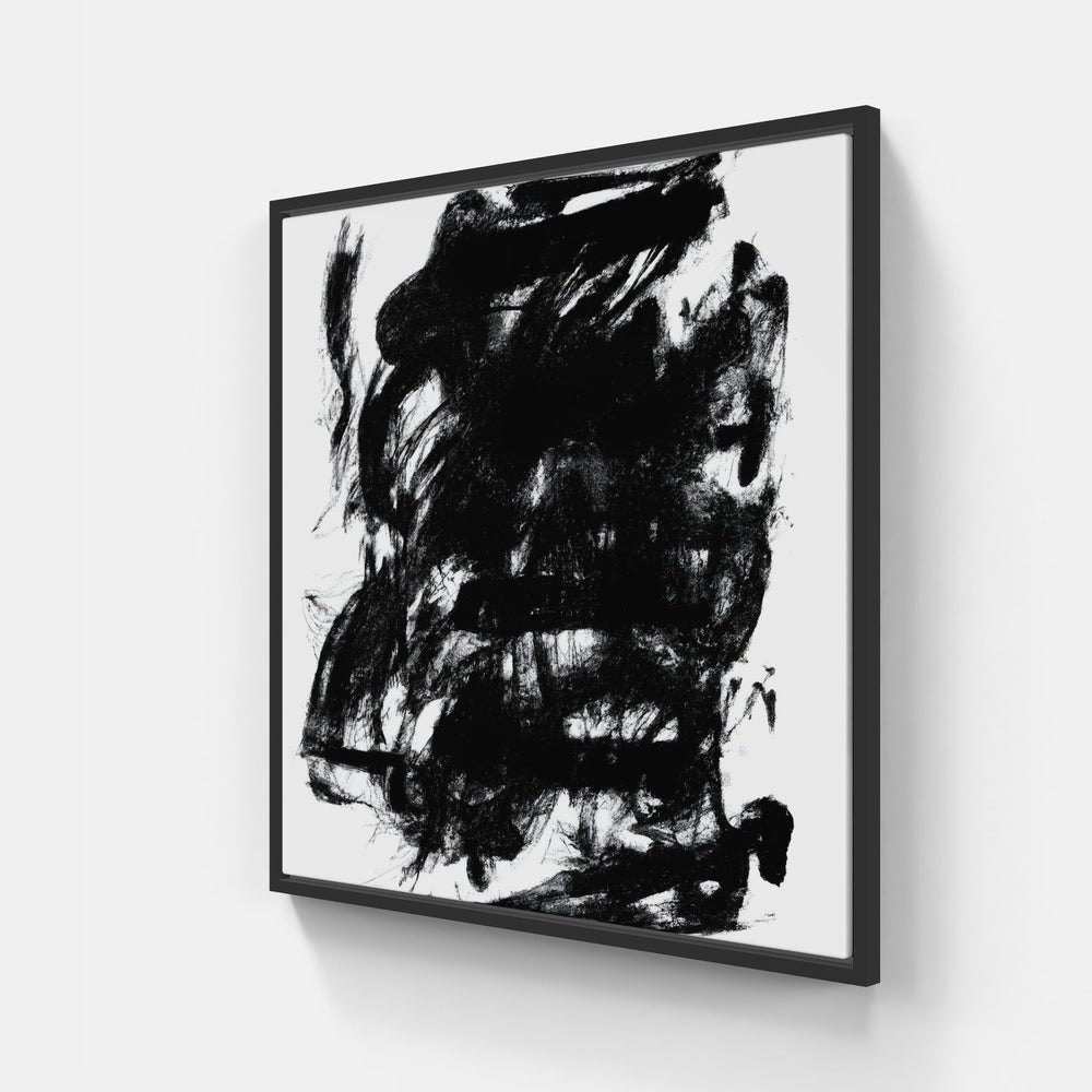 abstract beauty fades-Canvas-artwall-20x20 cm-Black-Artwall