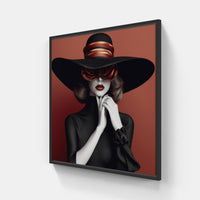 Style Reflections in Fashion-Canvas-artwall-20x20 cm-Black-Artwall