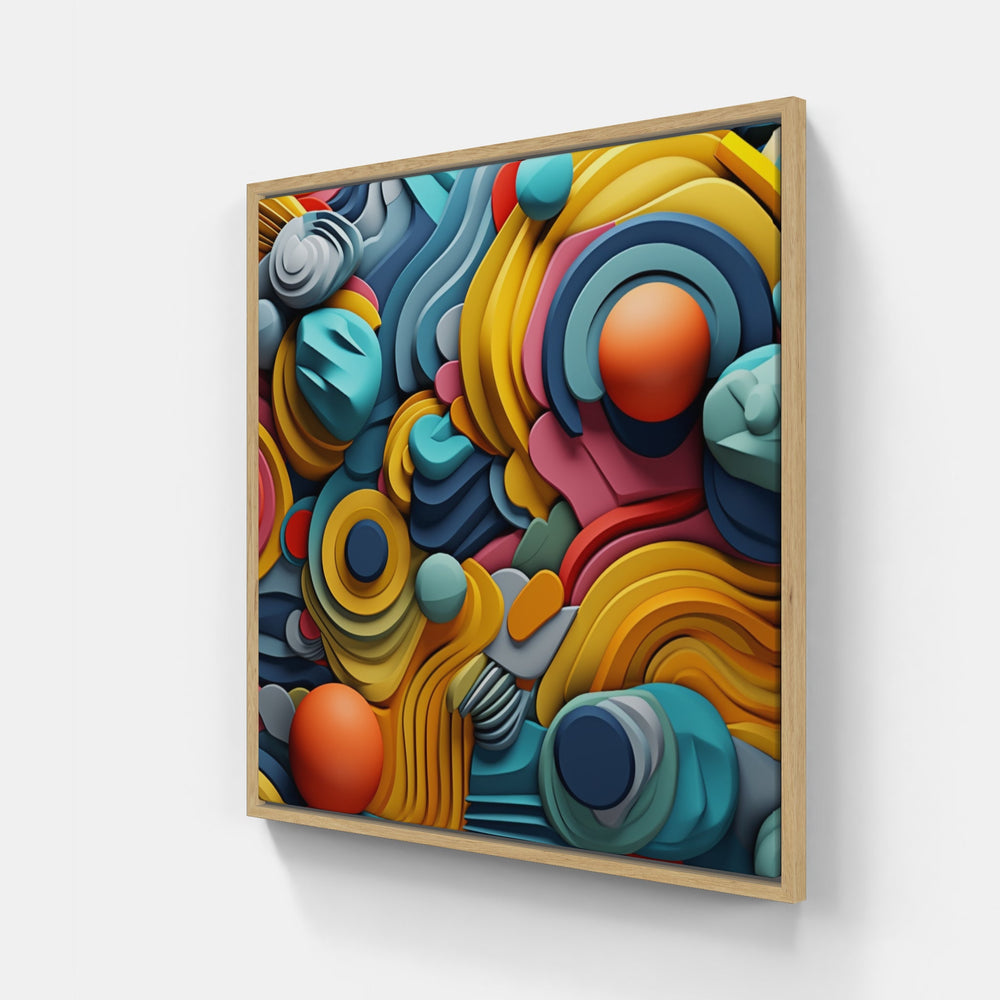 Space Time Dimension-Canvas-artwall-20x20 cm-Wood-Artwall