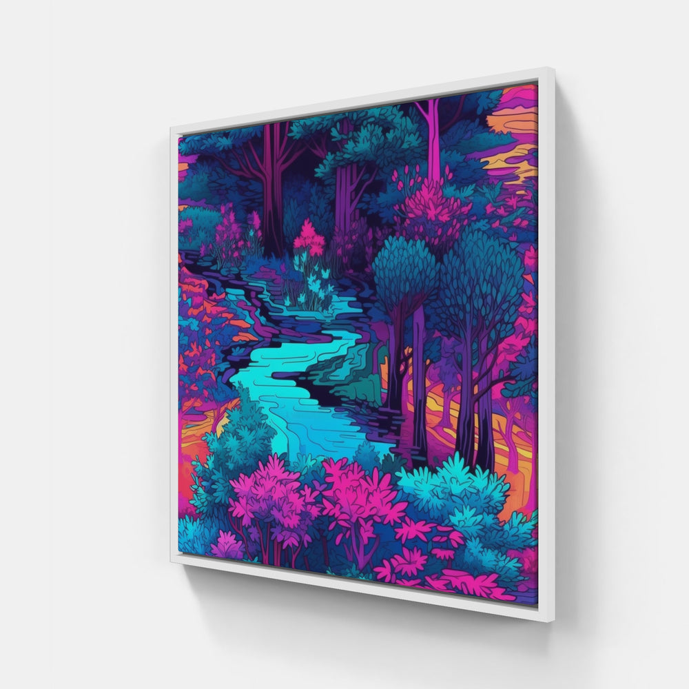 Emerald Forest Canopy-Canvas-artwall-20x20 cm-White-Artwall