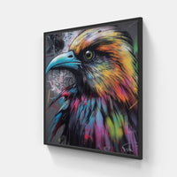 Bird wings soar-Canvas-artwall-20x20 cm-Black-Artwall