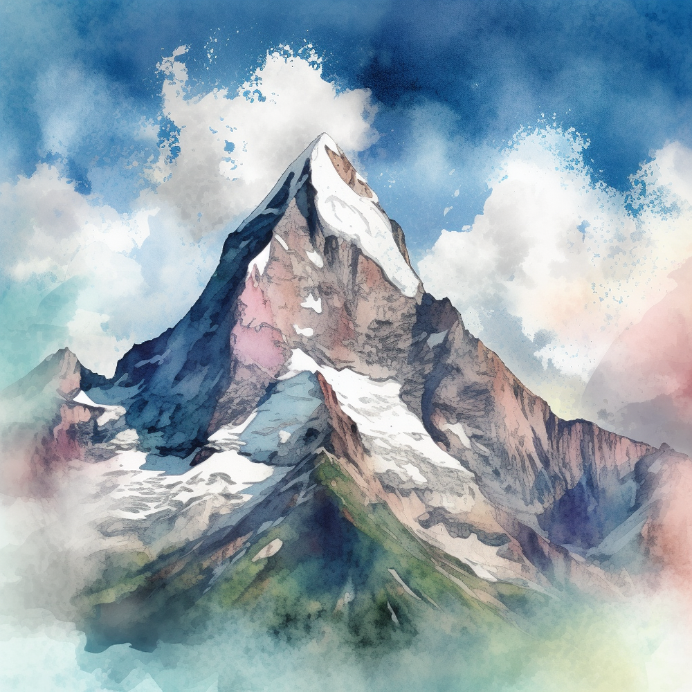 Breathtaking Mountain Majesty-Canvas-artwall-Artwall