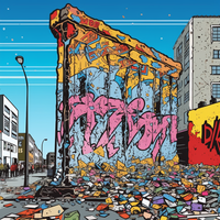 Berlin Eclectic Cultural Fusion-Canvas-artwall-Artwall
