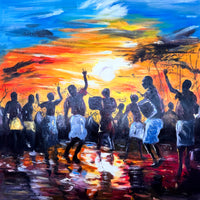 Sun Dance African Painting