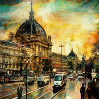 Parisian Melody-Canvas-artwall-Artwall