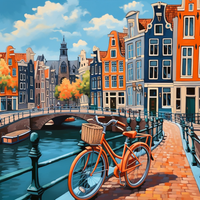 Streets of Amsterdam-Canvas-artwall-Artwall