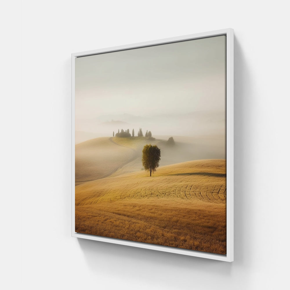 Infinite Beauty, Silent Horizons-Canvas-artwall-40x40 cm-White-Artwall