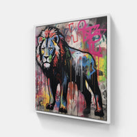 Lion Roar Growl Pride-Canvas-artwall-20x20 cm-White-Artwall