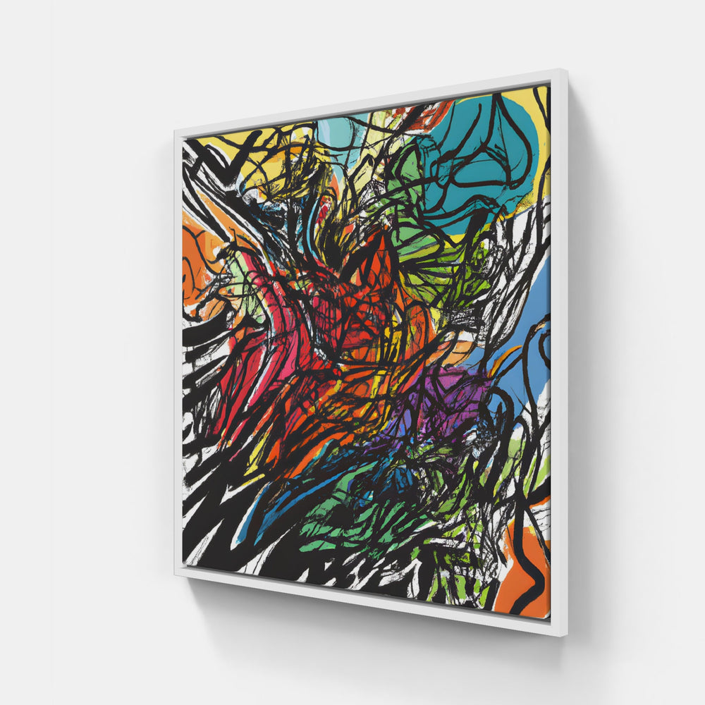 right on time trippy-Canvas-artwall-20x20 cm-White-Artwall