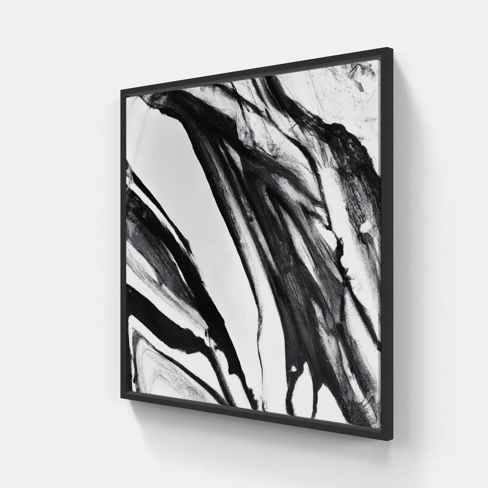eternally abstracting strength-Canvas-artwall-20x20 cm-Black-Artwall