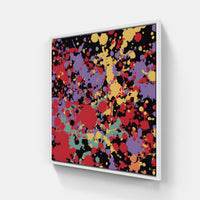 Pollock rainbow-Canvas-artwall-20x20 cm-White-Artwall