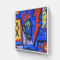 Basquiat On Time-Canvas-artwall-20x20 cm-White-Artwall