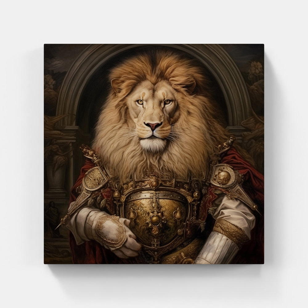 Lion Roar Strength Fear-Canvas-artwall-Artwall