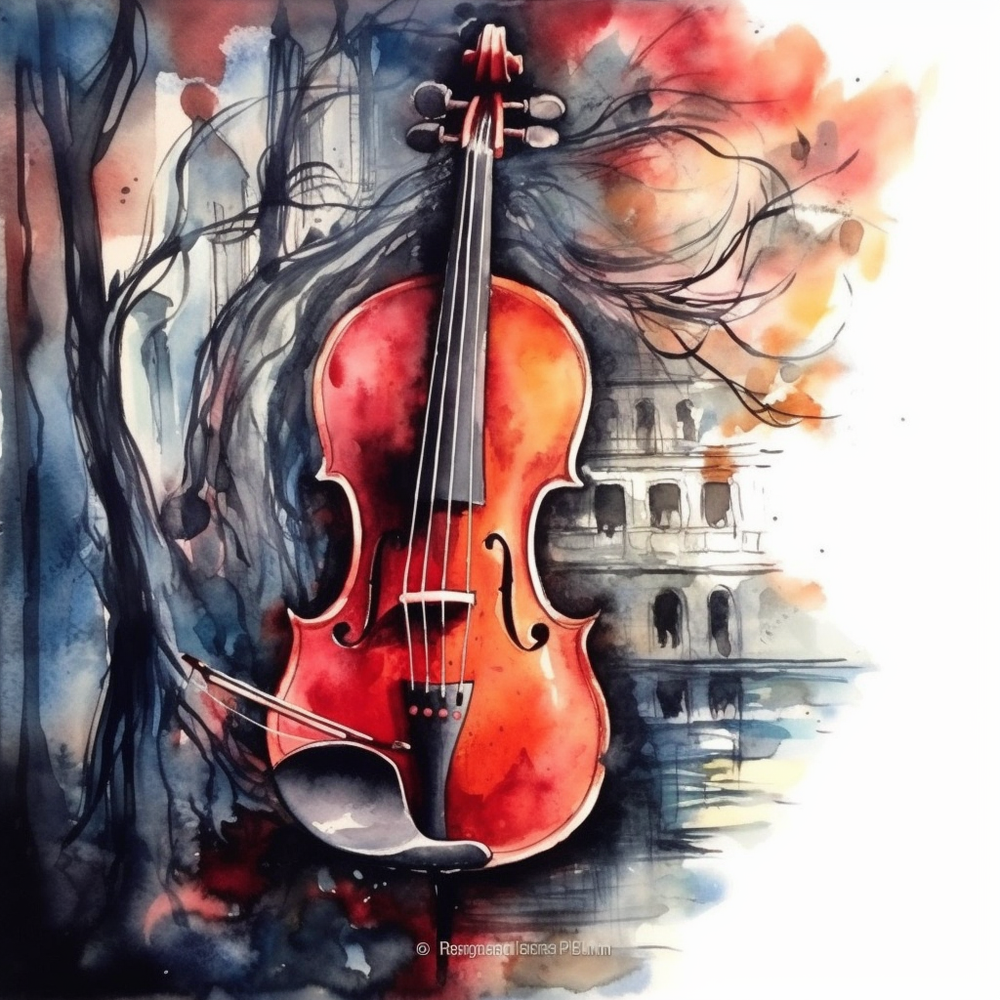 Expressive Violin Chords-Canvas-artwall-Artwall
