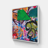 Graffiti Colorful Creation-Canvas-artwall-20x20 cm-White-Artwall