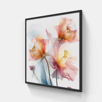 Vibrant Floral Escape-Canvas-artwall-40x40 cm-Black-Artwall