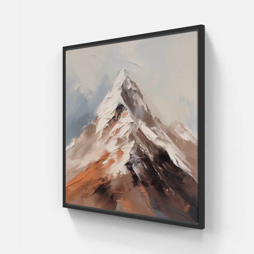 Captivating Mountain Beauty-Canvas-artwall-20x20 cm-Black-Artwall